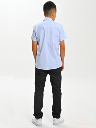 2657 Рубашка к.р. д/м (светло-голубой весь размерный ряд)