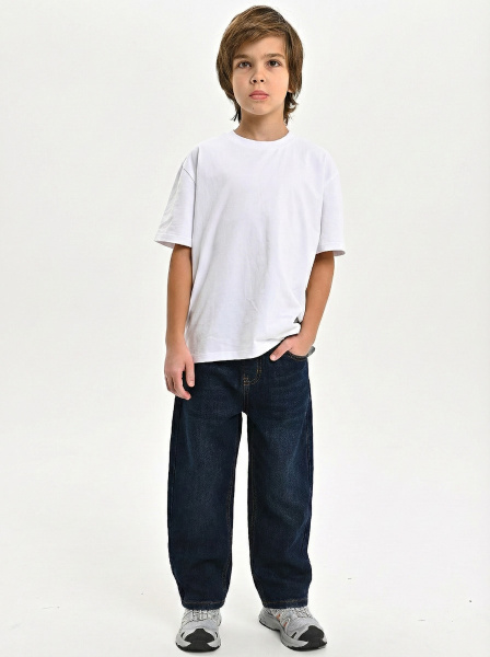 262410-Ch Джинсы утепленные д/м (синий весь размерный ряд)