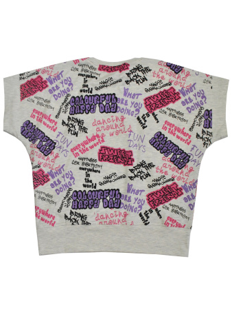 10463 Футболка д/д (серый меланж весь размерный ряд)