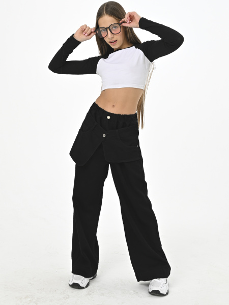 C25622-Ch Джинсы д/д (черный весь размерный ряд)