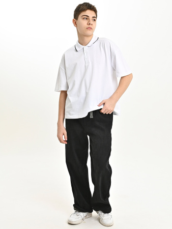 25351-Ch Джинсы утепленные д/м (черный весь размерный ряд)