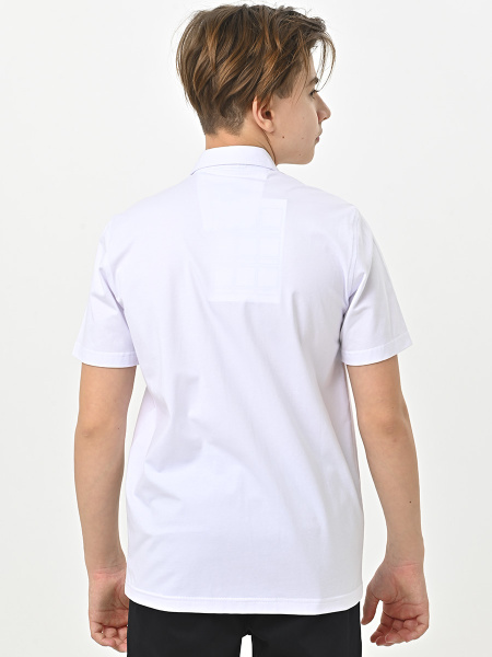 4807 Рубашка трик.(батал) к.р. д/м (белый весь размерный ряд)