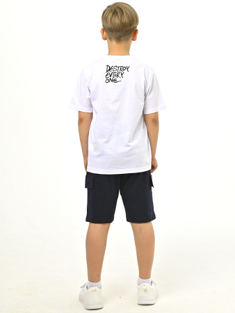 3060 Футболка д/м (белый весь размерный ряд)