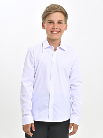 4856 Рубашка дл.р. д/м (белый весь размерный ряд)