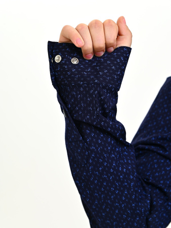 4070 Рубашка дл.р. д/м (темно-синий весь размерный ряд)