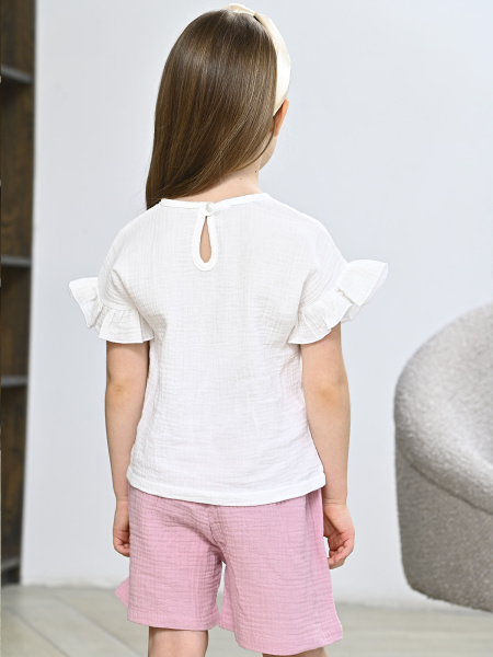 2387KG Костюм д/д (белый,фрез весь размерный ряд)