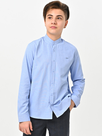 4776 Рубашка (батал) дл.р. д/м (ярко-голубой весь размерный ряд)