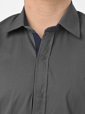 4777 Рубашка дл.р. д/м (темно-серый весь размерный ряд)