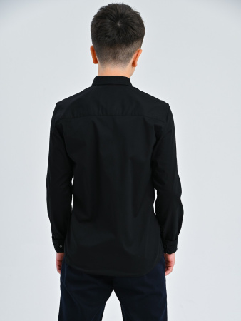 2305 Рубашка дл.р. д/м (черный весь размерный ряд)