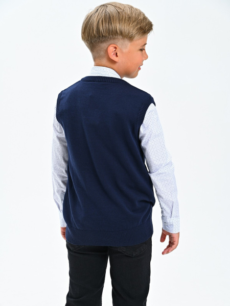 2479 Жилет д/м (2479-т.синий-122)