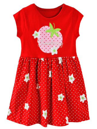 18601 Платье д/д (красный 110)