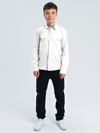 2354 Рубашка дл.р. д/м (белый весь размерный ряд)