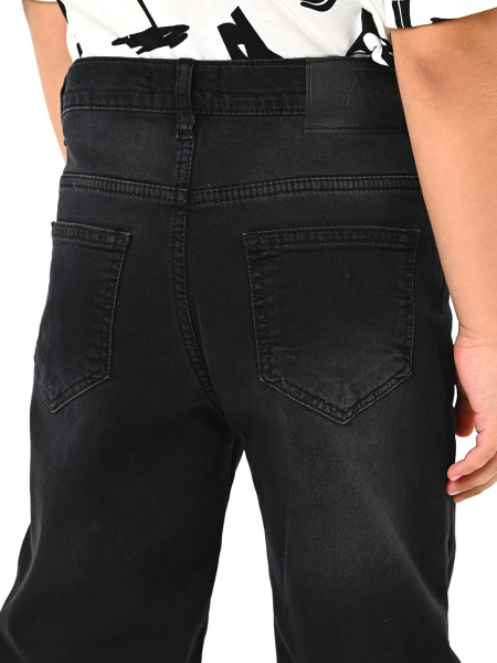 2-1144 Джинсы утепл. д/м (черный весь размерный ряд)