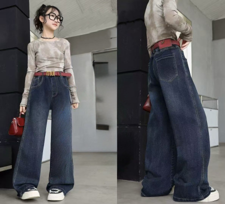 65209-Ch Джинсы д/д (синий весь размерный ряд)