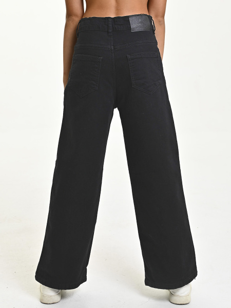 20649 Джинсы утепл. д/д (черный весь размерный ряд)