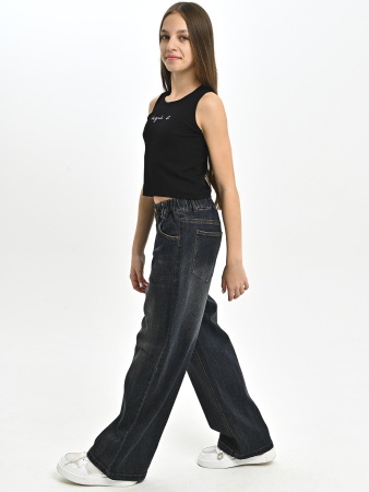 Q256603-Ch Джинсы д/д (черный весь размерный ряд)