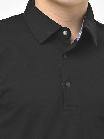 4948 Поло дл.р. д/м (черный весь размерный ряд)