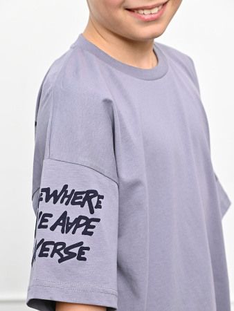 3032 Футболка д/м (серый весь размерный ряд)