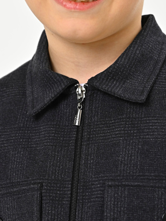 4318 Жакет д/м клетка (черный,серый весь размерный ряд)