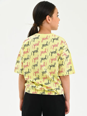 10228 Футболка д/д (лимоновый весь размерный ряд)