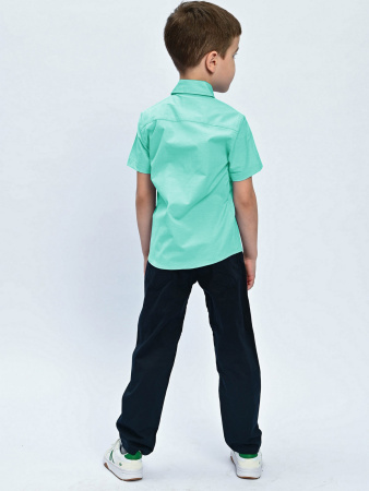 4078 Рубашка к.р. д/м (бирюза весь размерный ряд)