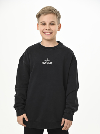 5007-F Толстовка д/м (черный весь размерный ряд)