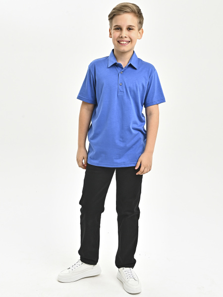 4690 Поло к.р. д/м (джинсовый весь размерный ряд)