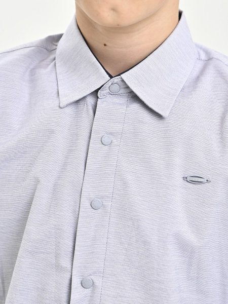4971 Рубашка дл.р. д/м (светло-серый весь размерный ряд)
