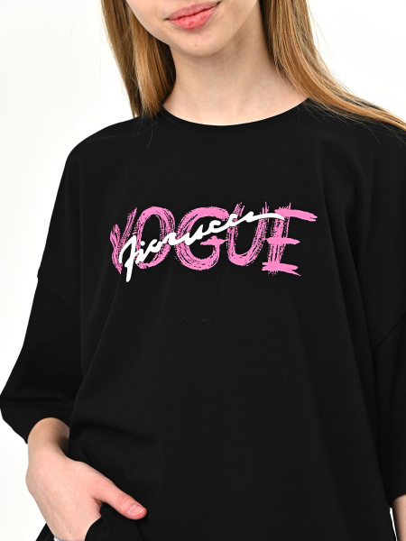 10503 Футболка д/д (черный весь размерный ряд)