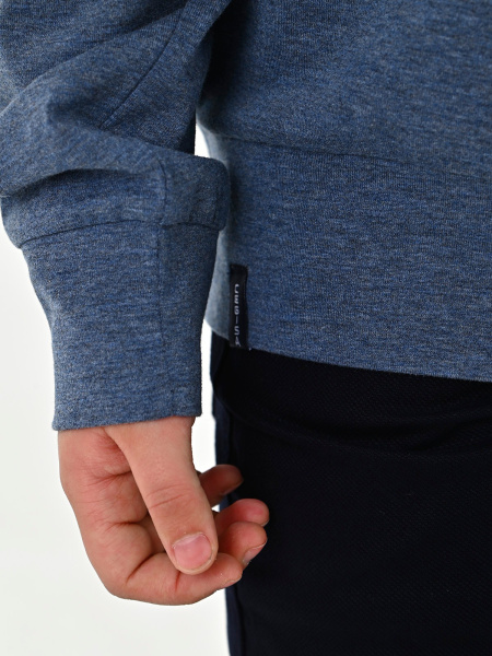 4231 Поло д/м дл.р. (джинсовый меланж весь размерный ряд)