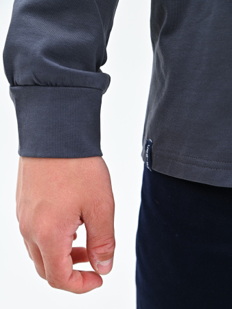 2328 Поло дл.р. д/м (темно-серый весь размерный ряд)