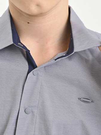 4969 Рубашка дл.р. д/м (темно-серый весь размерный ряд)