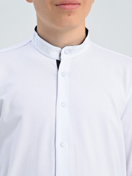 2255 Рубашка дл.р. д/м трик (белый весь размерный ряд)