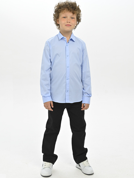 4017 Рубашка дл.р. д/м (светло-голубой весь размерный ряд)