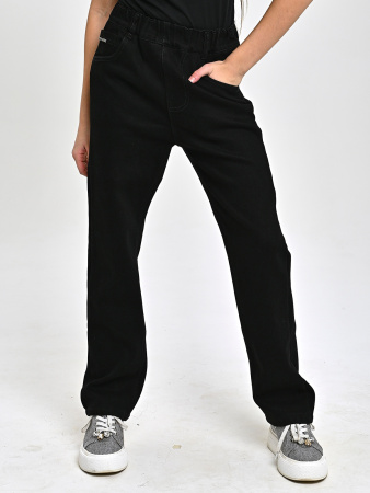 D263015-Ch Джинсы утепленные д/д (черный весь размерный ряд)