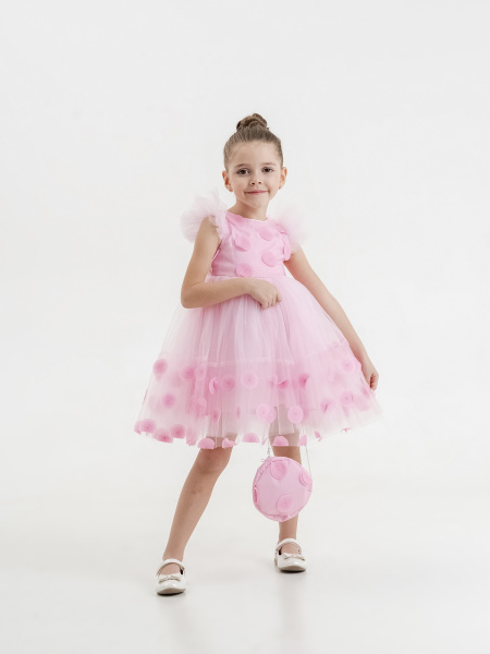 9384 Платье д/д (розовый весь размерный ряд)