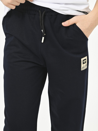 8044 Брюки спорт д/м (темно-синий весь размерный ряд)