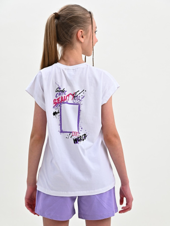 10454 Футболка д/д (белый весь размерный ряд)