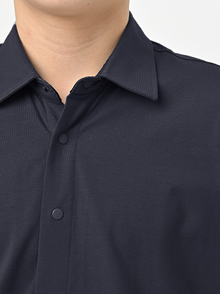 4806 Рубашка трик.(батал) к.р. д/м (темно-синий весь размерный ряд)