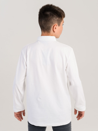 2328 Поло дл.р. д/м (белый весь размерный ряд)