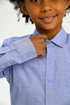 2671 Рубашка дл.р. д/м (ярко-голубой весь размерный ряд)