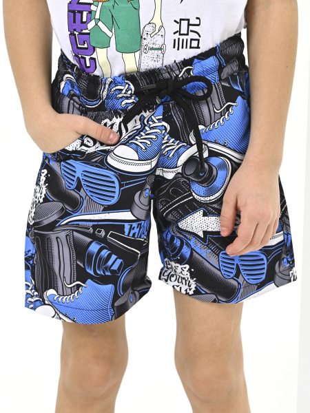 3093 Шорты плават. д/м (черный,индиго весь размерный ряд)