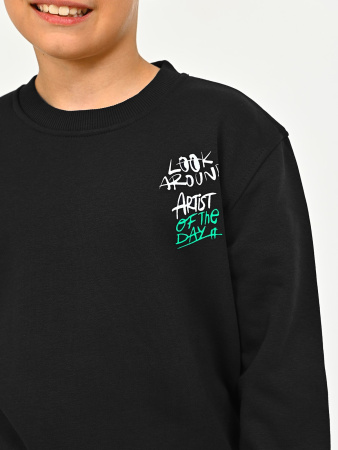 2839 Джемпер д/м (черный весь размерный ряд)