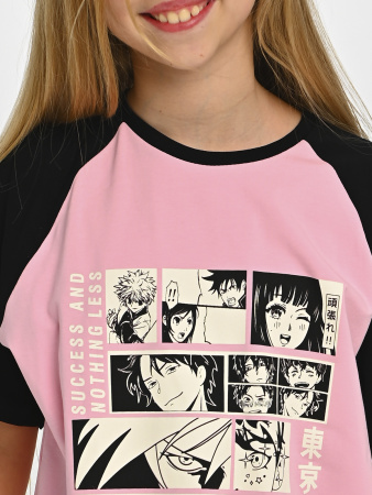 10526 Футболка д/д (розовый весь размерный ряд)