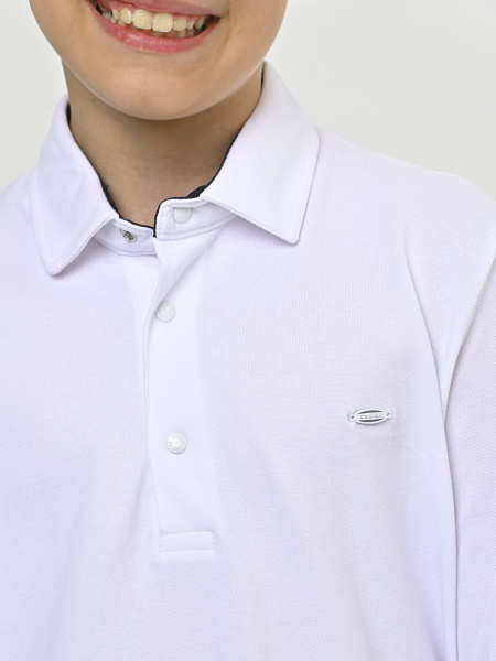 4255 Поло д/м дл.р. (белый весь размерный ряд)