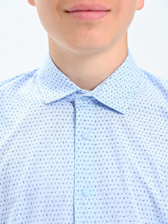 2592 Рубашка дл.р. д/м (голубой размер 122)