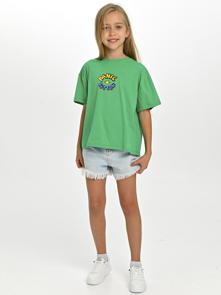 10447 Футболка д/д (изумруд размер 140)