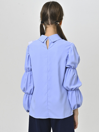 2411KG Блузка дл.р.  (голубой весь размерный ряд)