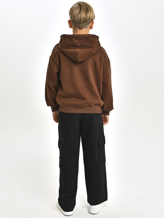 6153-Ch Толстовка д/м (коричневый весь размерный ряд)