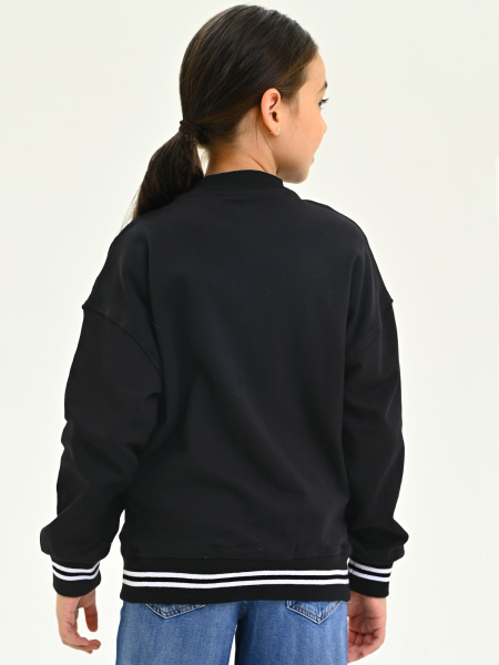 10499 Толстовка утепл. д/д (черный размер 128)